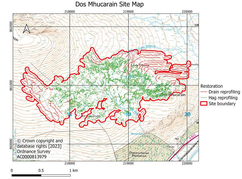 Dos Mhucarain site map