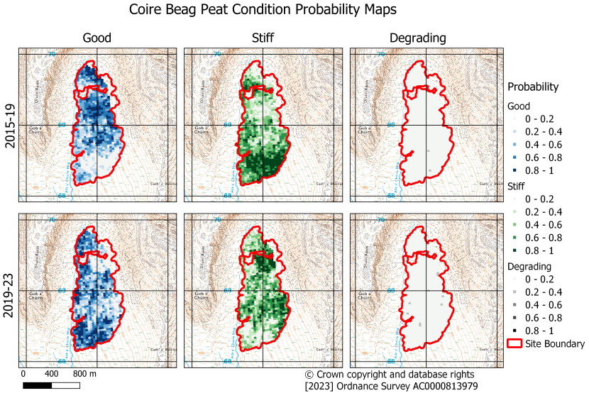 Coire Beag probability condition maps