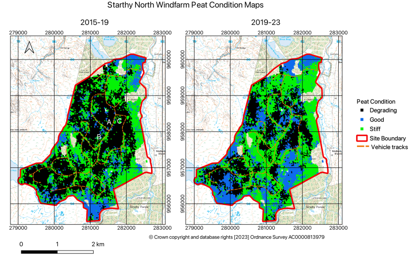 Strathy North Windfarm maximum probability condition maps