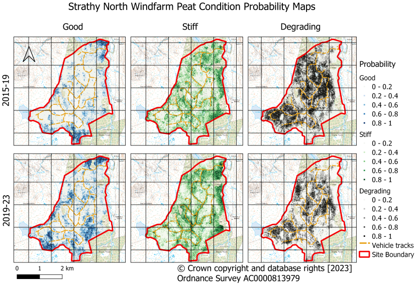 Strathy North Windfarm probability condition maps