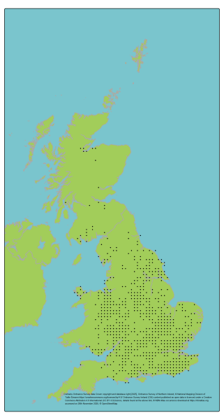 Genetic Scorecard Indicator - distribution map for great crested newt