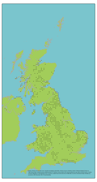 Genetic Scorecard Indicator - distribution map for Harebell 