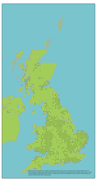 Genetic Scorecard Indicator - distribution map for Oak