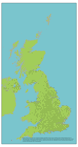 Genetic Scorecard Indicator - distribution map for smooth newt 