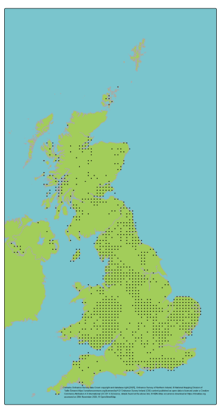 Genetic Scorecard Indicator - distribution map for Yorkshire Fog 