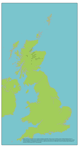 Genetic Scorecard Indicator - distribution map for Capercaillie 