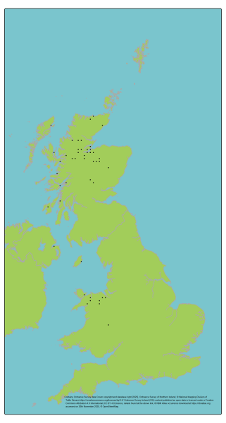 Genetic scorecard indocator - Chanterelle distribution map