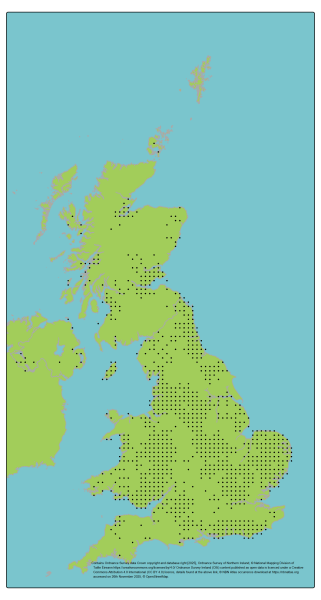 Genetic Scorecard Indicator - distribution map for the elderberry
