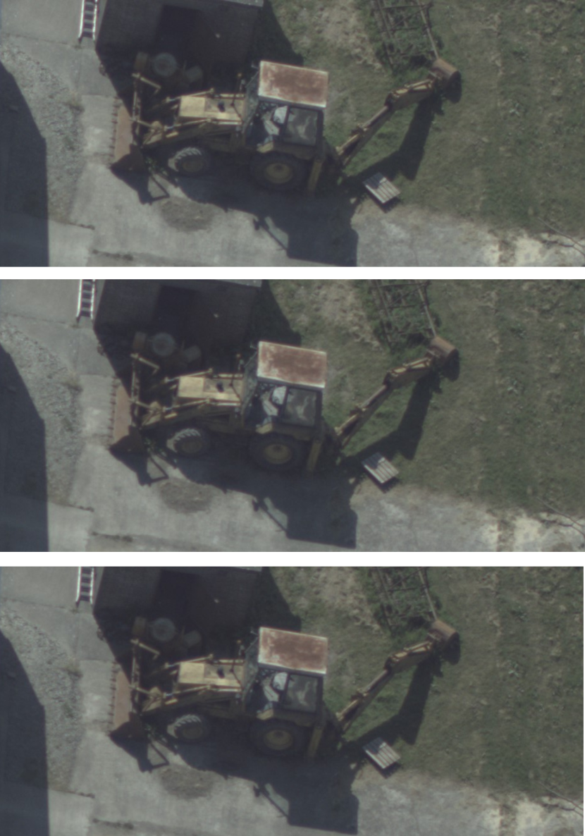 Reference object images showing a lack of blur.