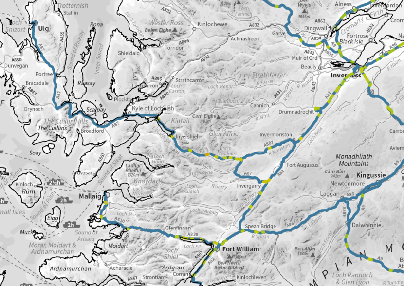 2022–2024 DVC hotspots in West Highland.