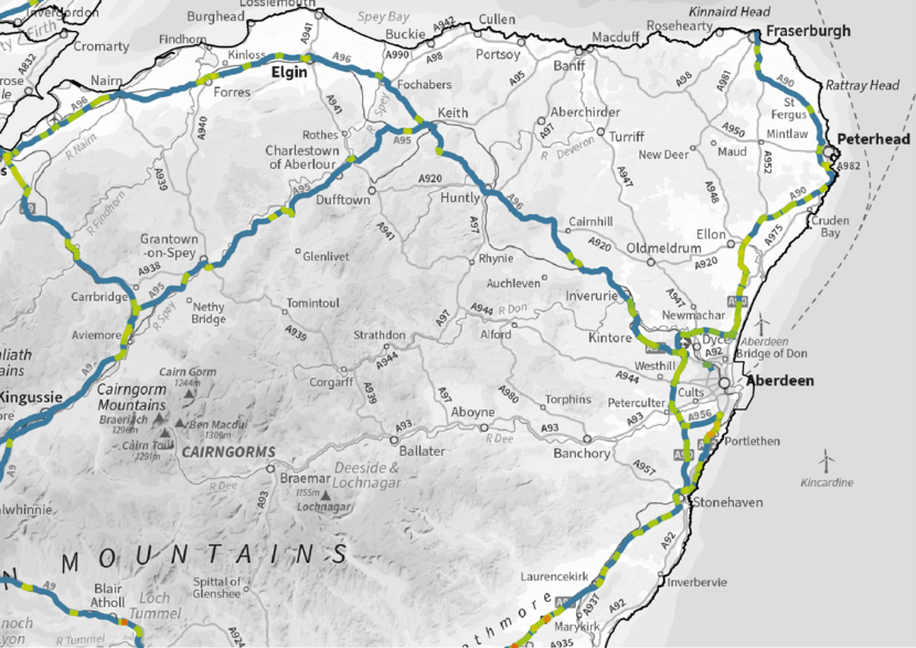 2022–2024 DVC hotspots in north east Scotland.