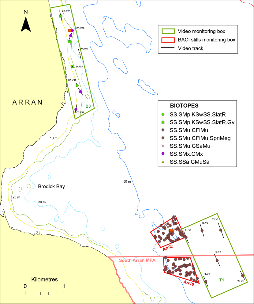 Biotope records off Brodick Bay.