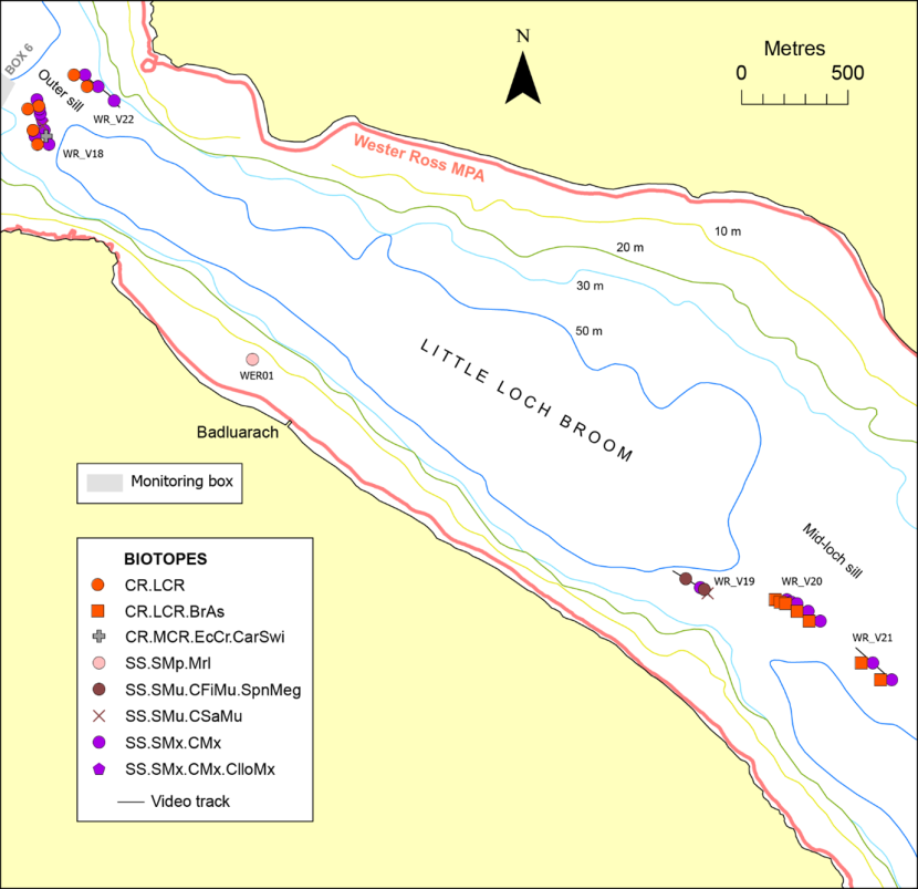 Biotope records in Little Loch Broom.
