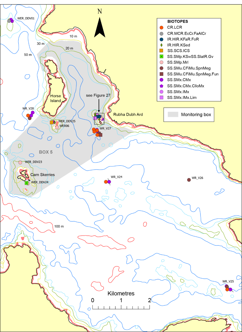 Biotope records from Loch Broom mouth to Horse Island.