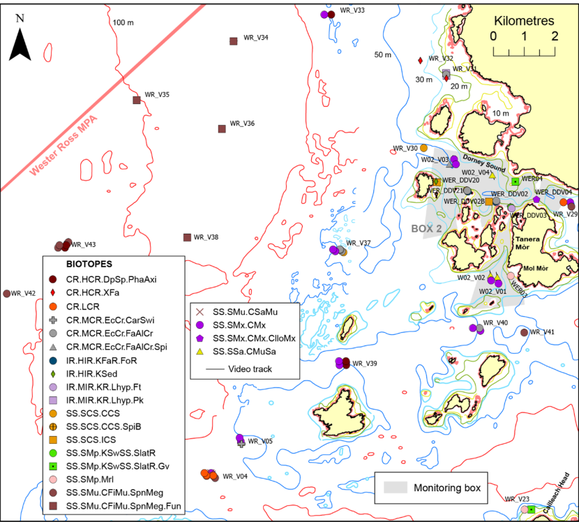Biotope records from the Summer Isles and waters to the west.