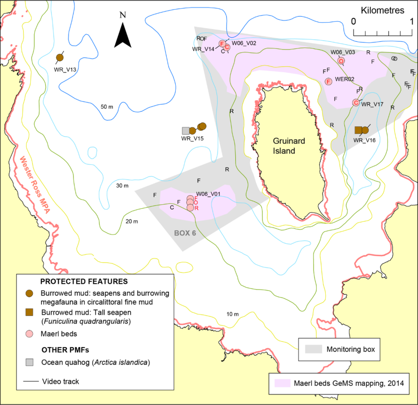 Protected features and other PMFs in Gruinard Bay.