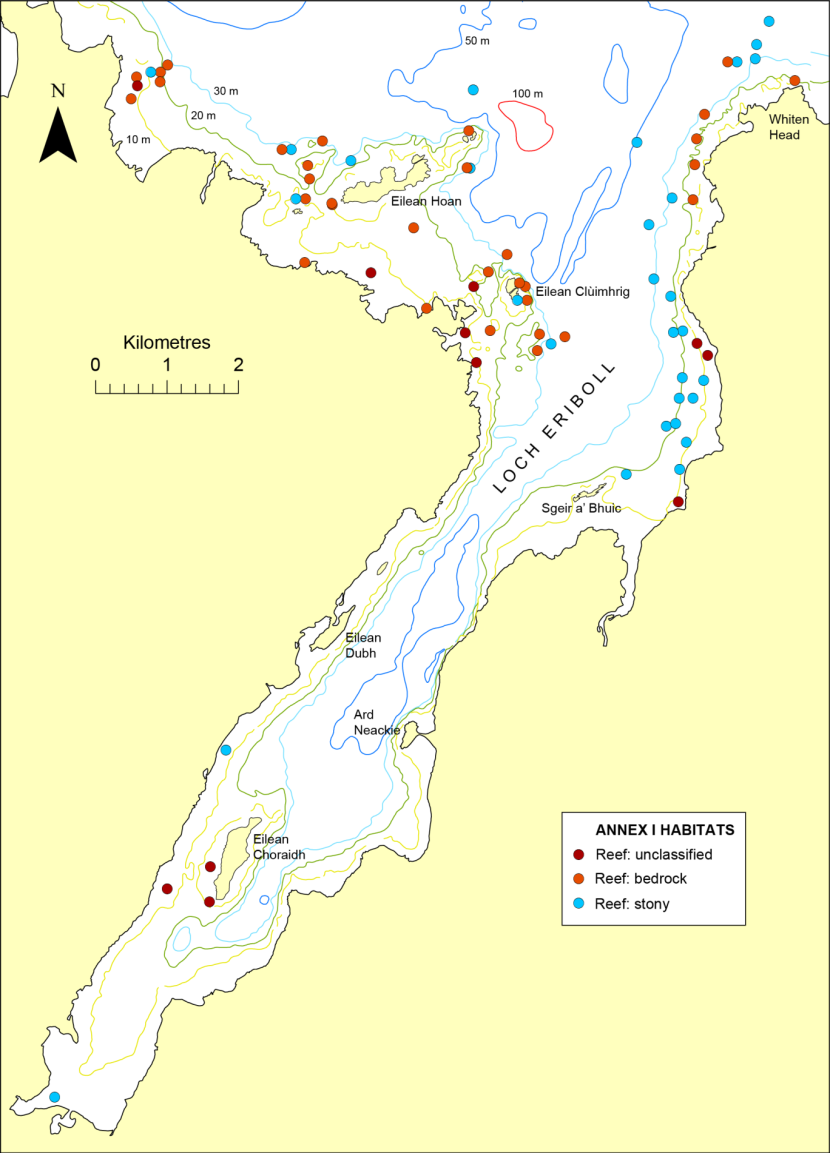 Annex I habitats in Loch Eriboll.