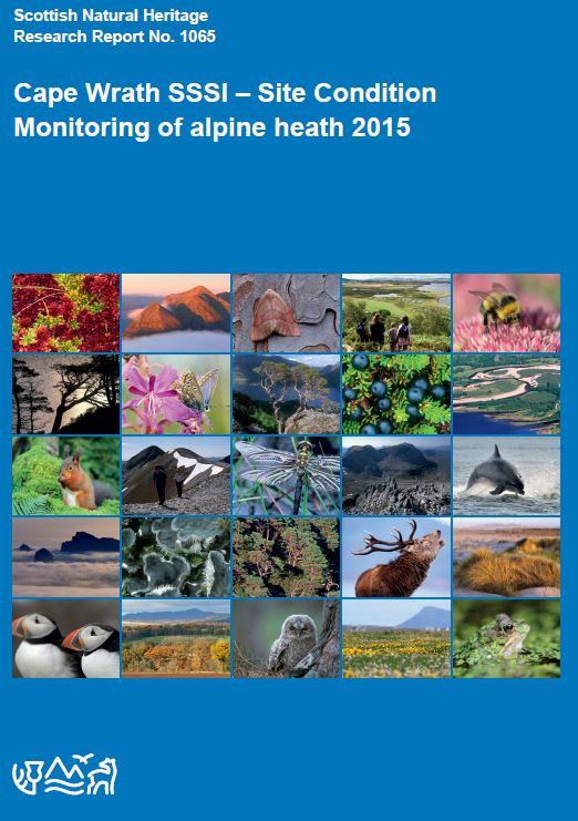 SNH Research Report 1065 front cover