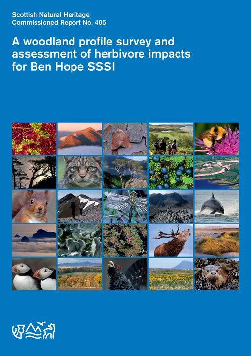 SNH Research Report 405 - front cover