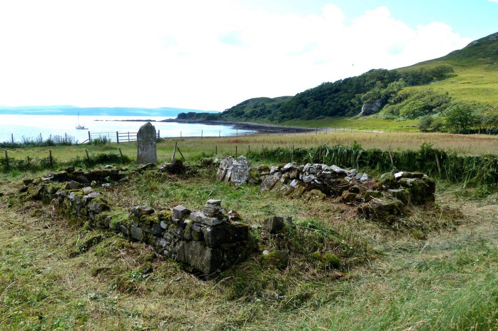 Camas nan Geall, Cladh Chiarain.  One of the ten monuments "adopted" as part of Archaeology Scotland's project.