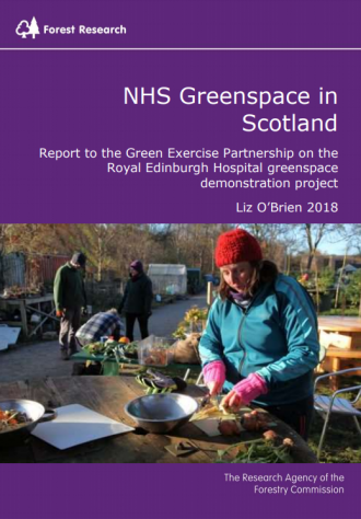 NHS Greenspace in Scotland Royal Edinburgh Hospital Report Front Cover