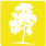 Woodland - birch tree - yellow icon